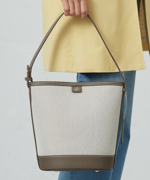 J.PRESS/ジェイプレス 2wayBucket キャンバスバッグ モカ系 F J.PRESS/ジェイプレス 2wayBucket キャンバスバッグ モカ系 F