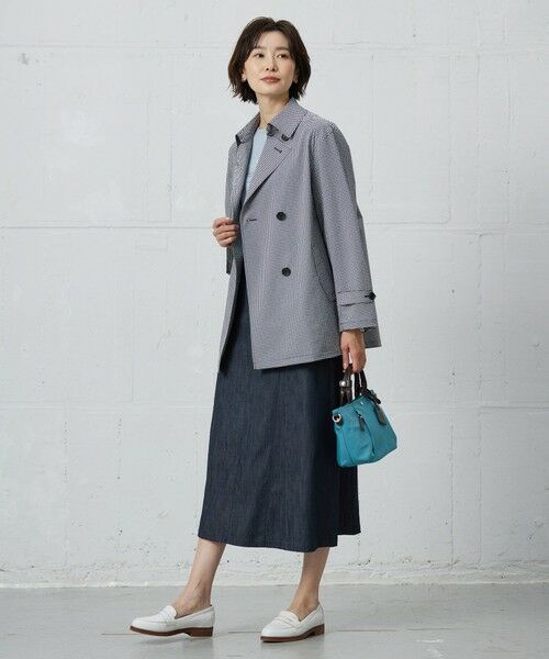 J.PRESS / ジェイプレス トレンチコート | 【洗える】Lightストレッチギンガム ダブル トレンチコート | 詳細4