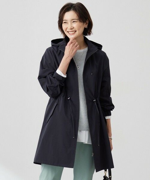 J.PRESS/ジェイプレス 【撥水・洗える】Artirosa スタンドカラー ロング丈 コート ネイビー系 7 J.PRESS/ジェイプレス 【撥水・洗える】Artirosa スタンドカラー ロング丈 コート ネイビー系 7