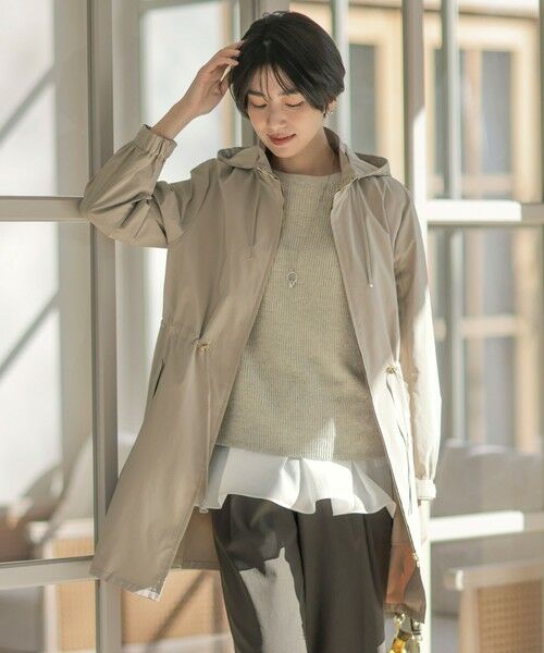 J.PRESS/ジェイプレス 【撥水・洗える】Artirosa スタンドカラー ロング丈 コート モカ系 7 J.PRESS/ジェイプレス 【撥水・洗える】Artirosa スタンドカラー ロング丈 コート モカ系 7