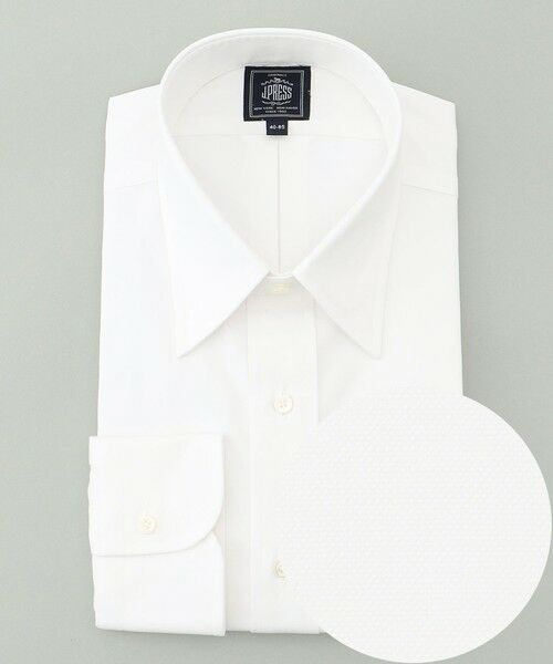 J.PRESS/ジェイプレス 【定番】【PREMIUM PLEATS / 形態安定】ピンオックス ドレスシャツ / レギュラー ホワイト系 38-84 J.PRESS/ジェイプレス 【定番】【PREMIUM PLEATS / 形態安定】ピンオックス ドレスシャツ / レギュラー ホワイト系 38-84
