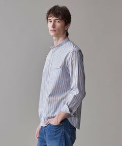 J.PRESS / ジェイプレス シャツ・ブラウス | 【SOMELOS】マルチストライプ バンドカラーシャツ