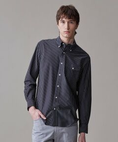 J.PRESS / ジェイプレス シャツ・ブラウス | 【KANEMASA JERSEY】【きちんと見え、快適な着心地】ストライプジャージ ボタンダウンシャツ / JAPAN MADE