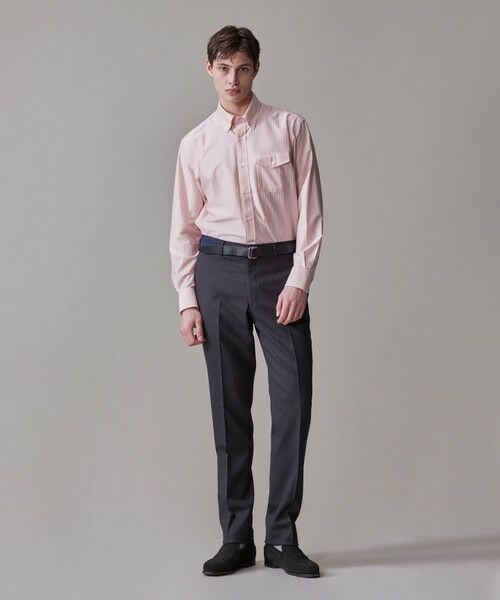 J.PRESS / ジェイプレス シャツ・ブラウス | 【KANEMASA JERSEY】【きちんと見え、快適な着心地】ストライプジャージ ボタンダウンシャツ / JAPAN MADE | 詳細1