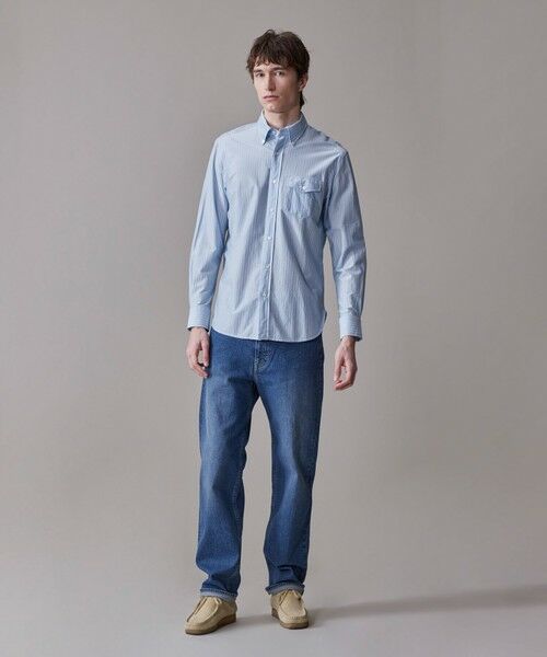 J.PRESS / ジェイプレス シャツ・ブラウス | 【KANEMASA JERSEY】【きちんと見え、快適な着心地】ストライプジャージ ボタンダウンシャツ / JAPAN MADE | 詳細6