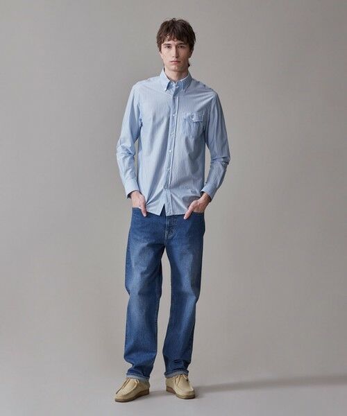 J.PRESS / ジェイプレス シャツ・ブラウス | 【KANEMASA JERSEY】【きちんと見え、快適な着心地】ストライプジャージ ボタンダウンシャツ / JAPAN MADE | 詳細7