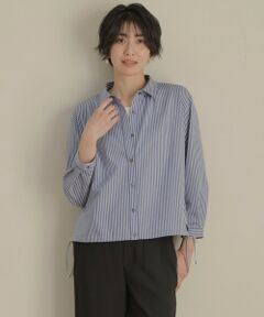 J.PRESS / ジェイプレス カットソー | Jカミーチェストライプ シャツカラー カットソー