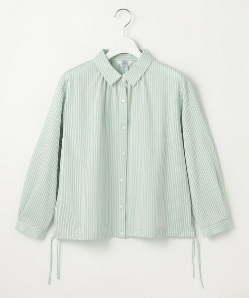 859 新品 ジェイプレス Jプレス マイクロストライプ シャツ L Single Needle Tailoring ／ 形態安定
