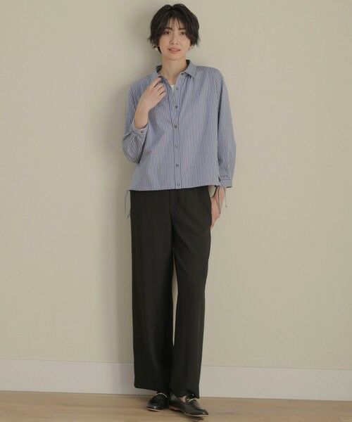 ジェイプレス　新品未使用ストライプジャージバンドカラーカットソーT13サイズ J.PRESS YORK STREET シャツ 「UNISEX」タイプライター