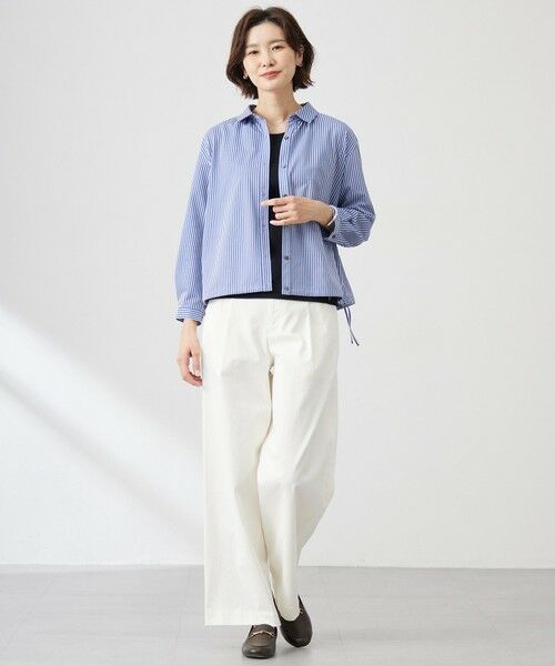 J.PRESS / ジェイプレス カットソー | Jカミーチェストライプ シャツカラー カットソー | 詳細10