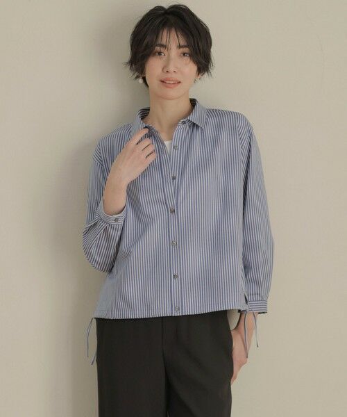JURGEN LEHLストライプ柄 ネイビー ジャケット 美品♡ Summer Lover ウォッシャブルジャケット/ネイビー | Factelier