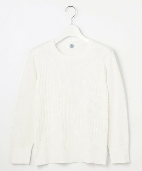 J.PRESS / ジェイプレス ニット・セーター | 【洗える】Cotton Acetate ストライプ ニット プルオーバー | 詳細4