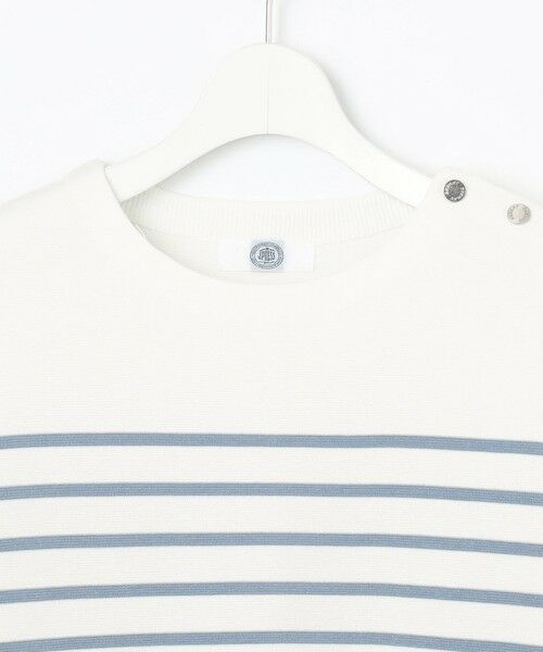 J.PRESS / ジェイプレス ニット・セーター | 【洗える】Cotton Acetate パネルボーダー プルオーバー ニット | 詳細15