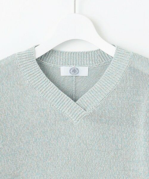 J.PRESS / ジェイプレス ニット・セーター | 【洗える】GIMA COTTON ミックスカラー Vネック ニット | 詳細10