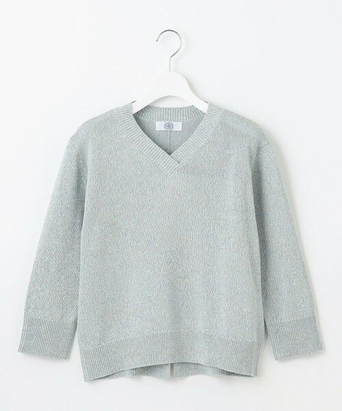 J.PRESS / ジェイプレス ニット・セーター | 【洗える】GIMA COTTON ミックスカラー Vネック ニット | 詳細8