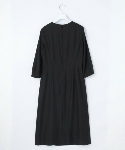 J.PRESS / ジェイプレス ロング・マキシ丈ワンピース | 【洗える】ストレッチバックサテンジョーゼット Aライン ワンピース | 詳細3