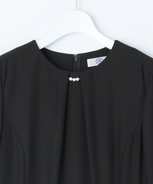 J.PRESS / ジェイプレス ロング・マキシ丈ワンピース | 【洗える】ストレッチバックサテンジョーゼット Aライン ワンピース | 詳細4