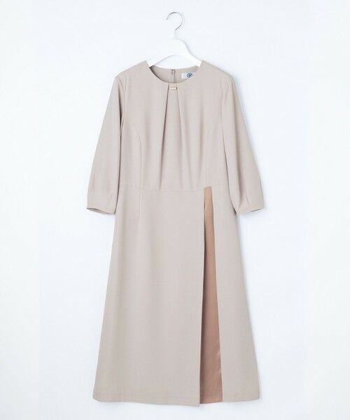 J.PRESS / ジェイプレス ロング・マキシ丈ワンピース | 【洗える】ストレッチバックサテンジョーゼット Aライン ワンピース | 詳細10