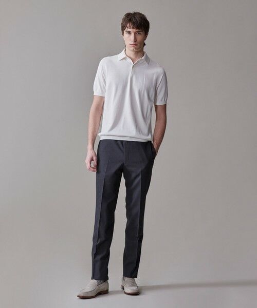 J.PRESS / ジェイプレス スラックス・ドレスパンツ | 【Peppin Merino Comfort】【ウォッシャブル可 / 折り目加工】プレーンウィーヴ スラックス / ノータック | 詳細1