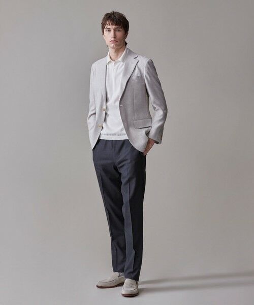 J.PRESS / ジェイプレス スラックス・ドレスパンツ | 【Peppin Merino Comfort】【ウォッシャブル可 / 折り目加工】プレーンウィーヴ スラックス / ノータック | 詳細4