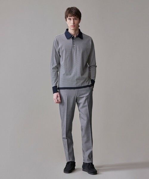 J.PRESS / ジェイプレス スラックス・ドレスパンツ | 【Peppin Merino Comfort】【ウォッシャブル可 / 折り目加工】バーズアイ スラックス / ノータック | 詳細4