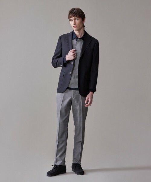 J.PRESS / ジェイプレス スラックス・ドレスパンツ | 【Peppin Merino Comfort】【ウォッシャブル可 / 折り目加工】バーズアイ スラックス / ノータック | 詳細7