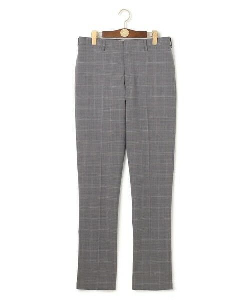 J.PRESS/ジェイプレス 【Peppin Merino Comfort】【ウォッシャブル可 / 折り目加工】ファンシーチェック スラックス / ノータック ライトグレー系4 85 J.PRESS/ジェイプレス 【Peppin Merino Comfort】【ウォッシャブル可 / 折り目加工】ファンシーチェック スラックス / ノータック ライトグレー系4 85
