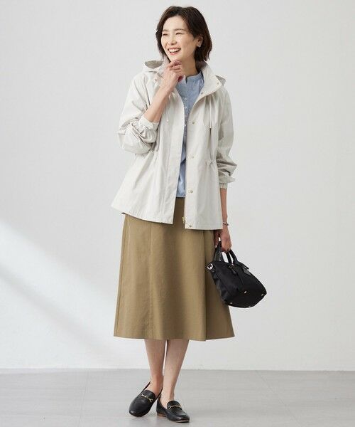 J.PRESS / ジェイプレス ミニ・ひざ丈スカート | 【洗える】リネンツイル Aライン スカート | 詳細8