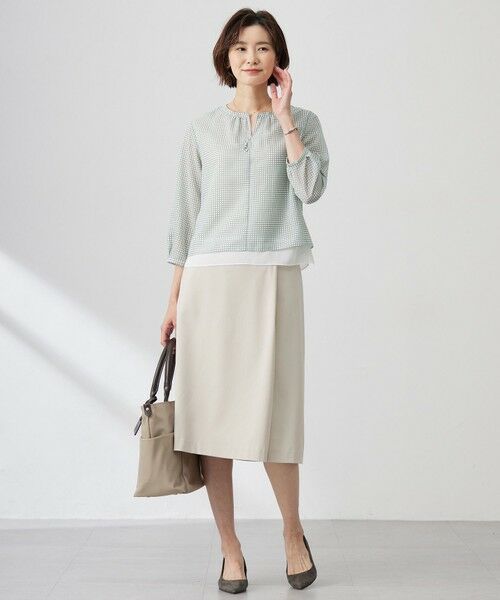 J.PRESS / ジェイプレス ミニ・ひざ丈スカート | 【洗える】CARREMAN 2WAY Aライン スカート | 詳細5