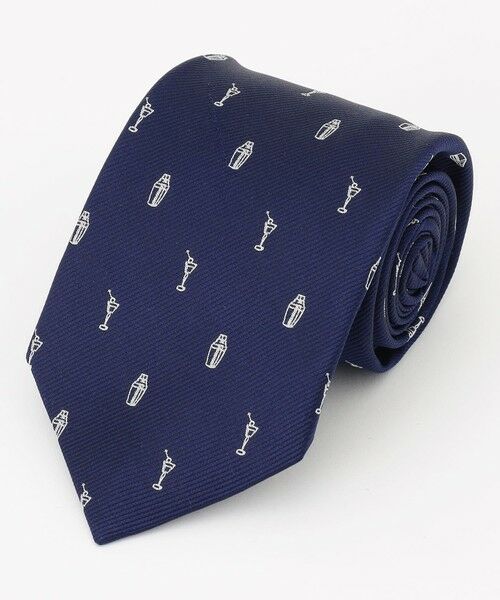 J.PRESS/ジェイプレス 【JOKE TIE COLLECTION】カクテル ネクタイ ネイビー系8 F J.PRESS/ジェイプレス 【JOKE TIE COLLECTION】カクテル ネクタイ ネイビー系8 F