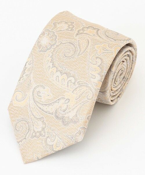 J.PRESS/ジェイプレス 【LUXURY SILK】ペイズリー ネクタイ ライトグレー系7 F J.PRESS/ジェイプレス 【LUXURY SILK】ペイズリー ネクタイ ライトグレー系7 F
