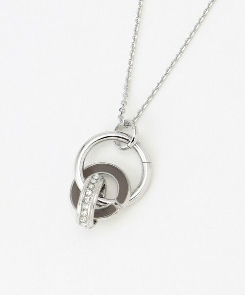 J.PRESS/ジェイプレス リバーシブルエポリングネックレス ベージュ×オフ系 F J.PRESS/ジェイプレス リバーシブルエポリングネックレス ベージュ×オフ系 F