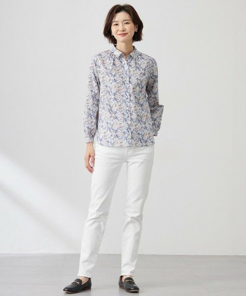 J.PRESS / ジェイプレス シャツ・ブラウス | 【洗える】Liberty シャツカラー スキッパー ブラウス | 詳細1