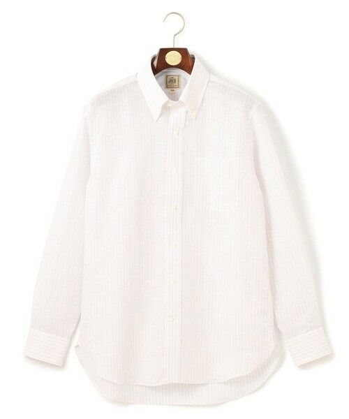 J.PRESS / ジェイプレス シャツ・ブラウス | 【WEB・一部店舗限定】コットンリネンマルチストライプ シャツ / B.D. | 詳細1