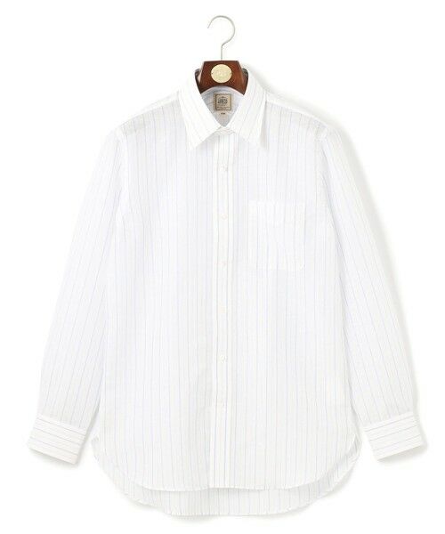 J.PRESS / ジェイプレス シャツ・ブラウス | 【WEB・一部店舗限定】コットンリネンオルタネートストライプ シャツ / レギュラー | 詳細1