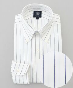 J.PRESS / ジェイプレス シャツ・ブラウス | 【PREMIUM PLEATS / 形態安定】スーピマコットンボールドストライプ ドレスシャツ / B.D.
