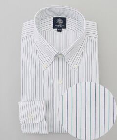 J.PRESS / ジェイプレス シャツ・ブラウス | 【PREMIUM PLEATS / 形態安定】スーピマコットンパナマストライプ ドレスシャツ / B.D.