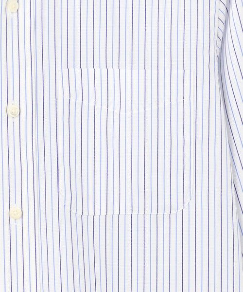 J.PRESS / ジェイプレス シャツ・ブラウス | 【PREMIUM PLEATS / 形態安定】スーピマコットンパナマストライプ ドレスシャツ / B.D. | 詳細4