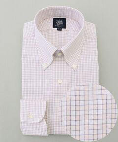J.PRESS / ジェイプレス シャツ・ブラウス | 【PREMIUM PLEATS / 形態安定】スーピマコットンファンシーチェック ドレスシャツ / B.D.