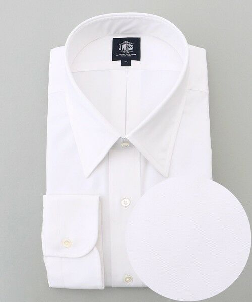 J.PRESS/ジェイプレス 【KING SIZE】【定番】【PREMIUM PLEATS / 形態安定】ピンオックス ドレスシャツ / レギュラー ホワイト系 3L J.PRESS/ジェイプレス 【KING SIZE】【定番】【PREMIUM PLEATS / 形態安定】ピンオックス ドレスシャツ / レギュラー ホワイト系 3L