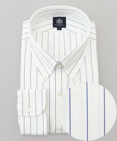 J.PRESS / ジェイプレス シャツ・ブラウス | 【KING SIZE】【PREMIUM PLEATS / 形態安定】スーピマコットンボールドストライプ ドレスシャツ / B.D.