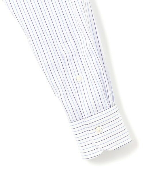 J.PRESS / ジェイプレス シャツ・ブラウス | 【KING SIZE】【PREMIUM PLEATS / 形態安定】スーピマコットンパナマストライプ ドレスシャツ / B.D. | 詳細6