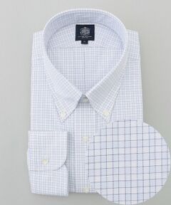 J.PRESS / ジェイプレス シャツ・ブラウス | 【KING SIZE】【PREMIUM PLEATS / 形態安定】スーピマコットンファンシーチェック ドレスシャツ / B.D.