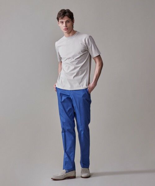 J.PRESS / ジェイプレス カットソー | シルクのような光沢感の上品Tシャツ【UVカット / 接触冷感 / 吸水速乾】【J.PRESS PREMIUM JERSEY】ポンチクルーネック Tシャツ | 詳細5