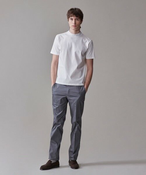 J.PRESS / ジェイプレス カットソー | シルクのような光沢感の上品Tシャツ【UVカット / 接触冷感 / 吸水速乾】【J.PRESS PREMIUM JERSEY】ポンチモックネック Tシャツ | 詳細2