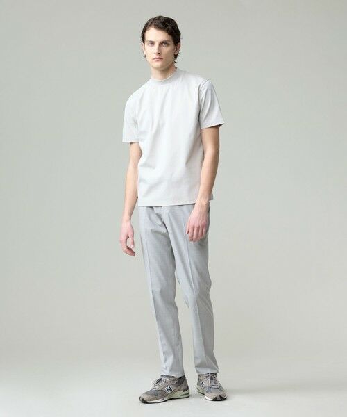 J.PRESS / ジェイプレス カットソー | シルクのような光沢感の上品Tシャツ【UVカット / 接触冷感 / 吸水速乾】【J.PRESS PREMIUM JERSEY】ポンチモックネック Tシャツ | 詳細7