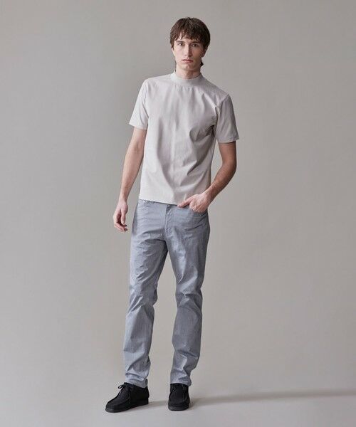 J.PRESS / ジェイプレス カットソー | シルクのような光沢感の上品Tシャツ【UVカット / 接触冷感 / 吸水速乾】【J.PRESS PREMIUM JERSEY】ポンチモックネック Tシャツ | 詳細11