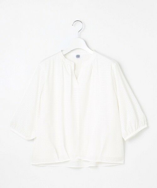 J.PRESS / ジェイプレス カットソー | 【洗える】コットンブレンドチェック バンドカラー カットソー | 詳細2