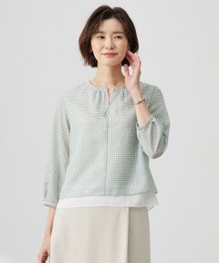 J.PRESS / ジェイプレス カットソー | チェックプリント カットソー