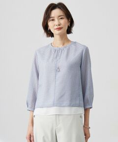 J.PRESS / ジェイプレス カットソー | チェックプリント カットソー